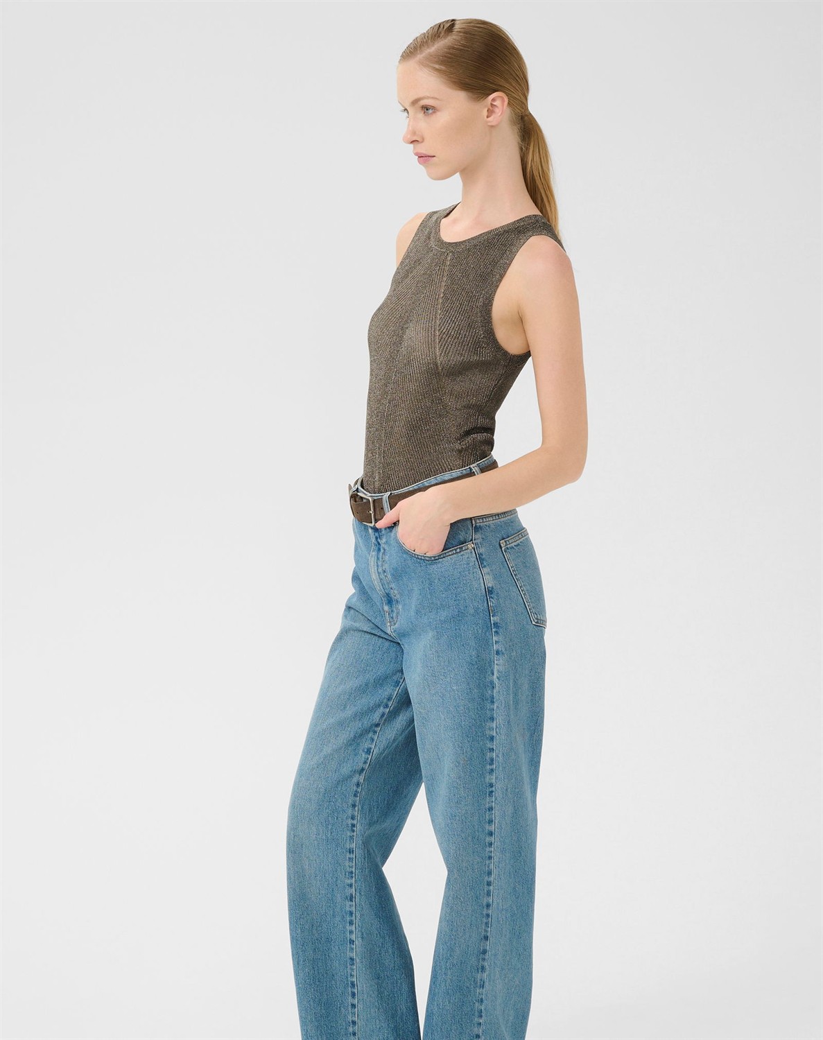 GZSilvi Tank Top - Warm Grey Metallic